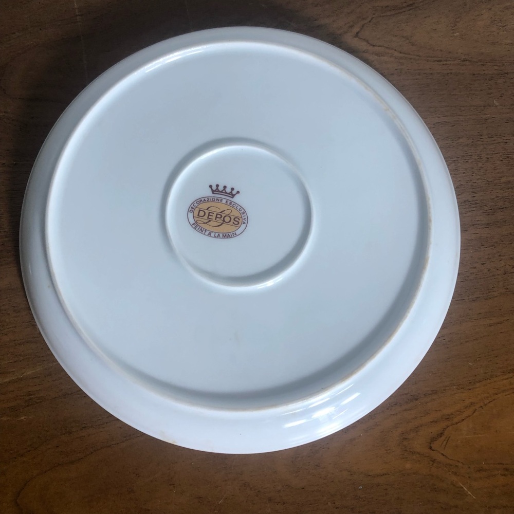 Vintage Depos T Limoges decorate floral 7.5 inch plate - Picture 3 of 3